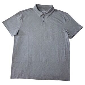 NWT Member's Mark Men's Favorite Soft Stretch Wicking Polo Grey Hthr Medium